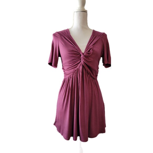 Tankaneo V-Neck Front Knotted Blouse Pullover Top Sz M - Picture 3 of 6